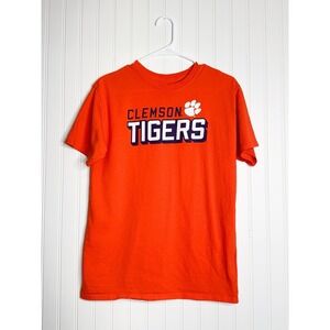 Champion Clemson Tigers Youth XL Orange T-Shirt Short Sleeve 100% Cotton Logo